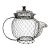 Vintage Folk Art Teapot Egg Basket For Sale