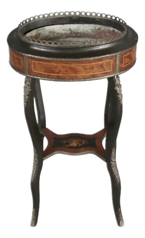 Antique Napoleon III Plant Flower Column Side Table, 1850