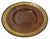 Substantial vintage Industrial style riveted metal tray. Copper and brass tones. Hook for hanging if desired. Age wear.