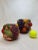 Vintage Mid Century Traditional Style Fruit Multicolor Ceramic Vases- A Pair For Sale - Image 10 of 11