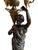 Pair French Neoclassical Bronze, Dor'e Bronze & Belgique Noir Candelabra, Now Electrified, Ca. 1870 For Sale - Image 11 of 14