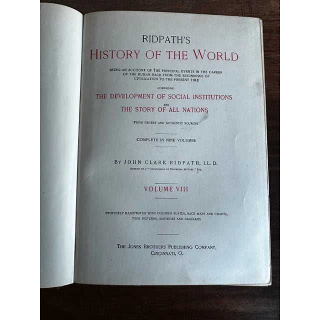Antique Ridpath's History of the World- Set f 3 For Sale In Seattle - Image 6 of 11