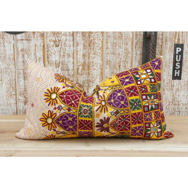Nirban Antique Tribal Grain Sack Pillow For Sale - Image 10 of 10