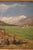 Italian Artist, Mountain Valley Landscape, Oil Painting on Plywood, Framed For Sale - Image 7 of 14