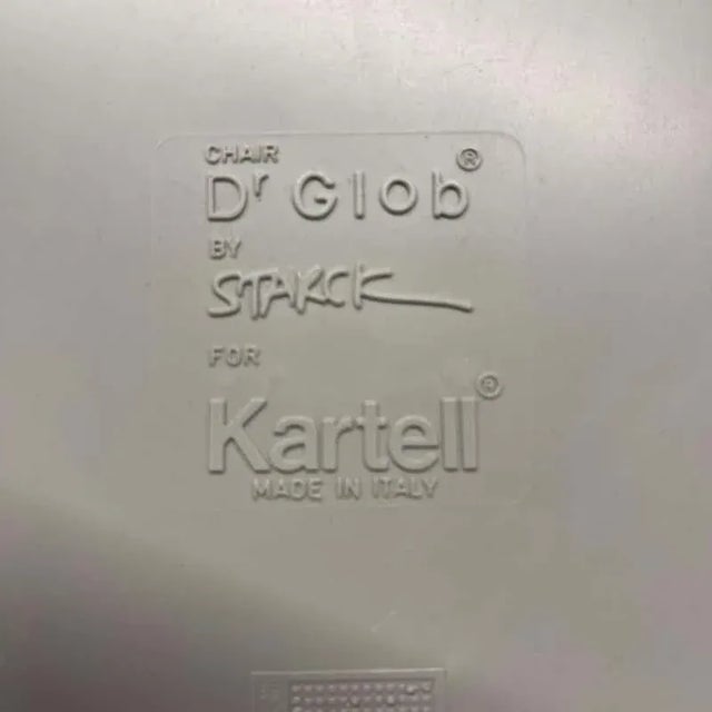 1990s Grey Postmodern "Dr Glob" Chair by Philippe Starck for Kartell, Italy For Sale - Image 10 of 11
