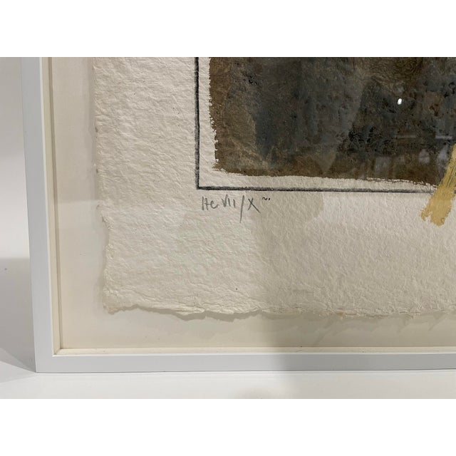 Late 20th Century James Coignard “He Vi/X” Signed Carborundum Etching For Sale - Image 5 of 5