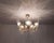Brass Rare 1970s Brass & Glass Rod Chandelier | 5-Light Vintage Fixture | Restored Mid Century Lighting For Sale - Image 8 of 14