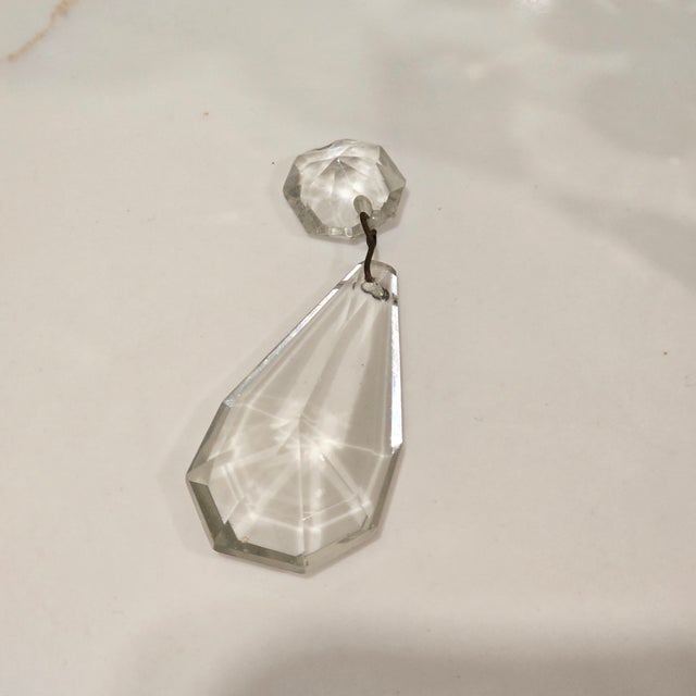 Pair of 1950s French Regency Style Gilt and Crystal Girandole For Sale - Image 14 of 14