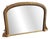 Antique English Arched Top Gilt Overmantle Mirror, 1800s For Sale