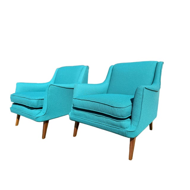 Mid-Century Modern Armchairs - Pair - Restored For Sale - Image 16 of 18