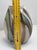 1990s Hand-Blown Art Glass Vase, Cream Green & Brown Modern Design For Sale - Image 5 of 10