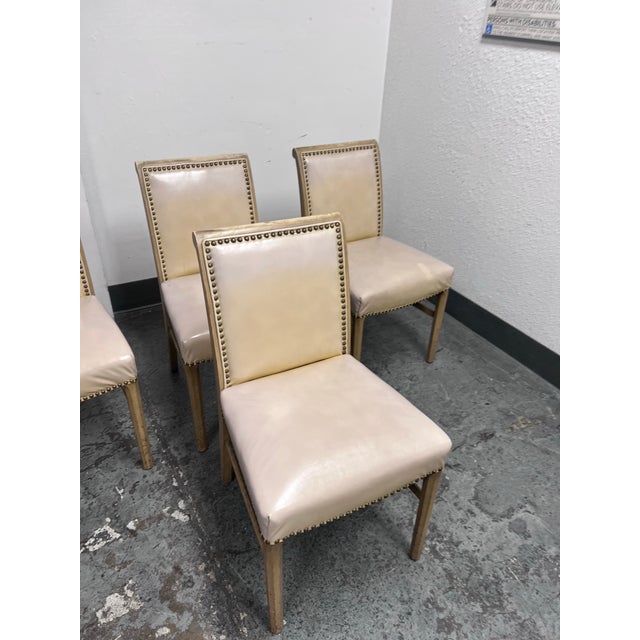 Jean-Michel Frank Style Dining Chairs, Set of Four For Sale - Image 4 of 12