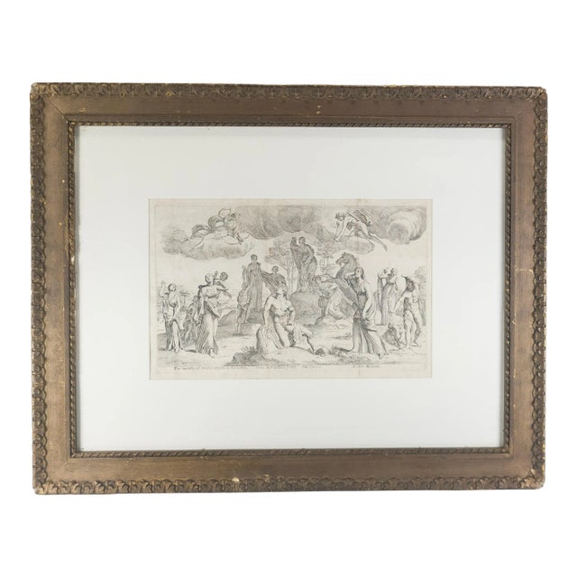 17th Century French Copper Engraving Print by Francis Perrier For Sale