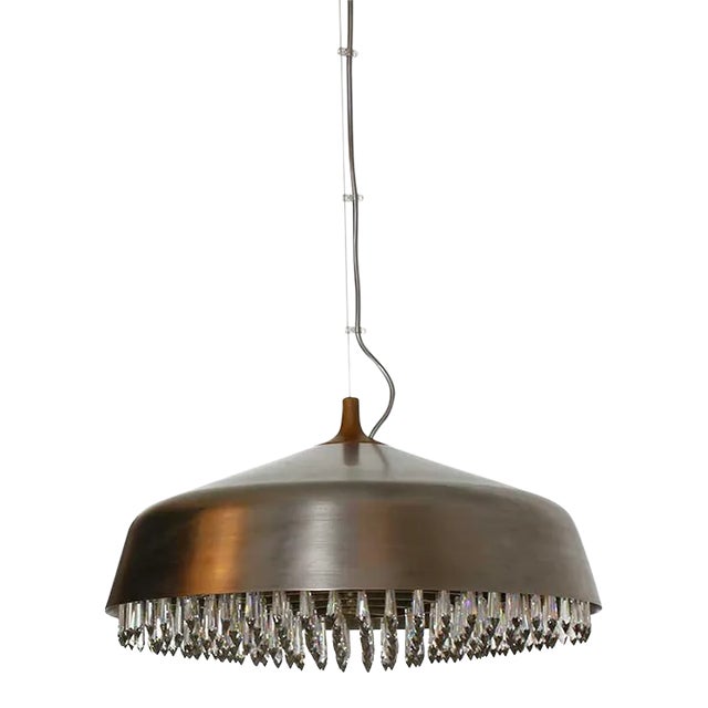 Contemporary Crystal Icicle Suspension Light For Sale