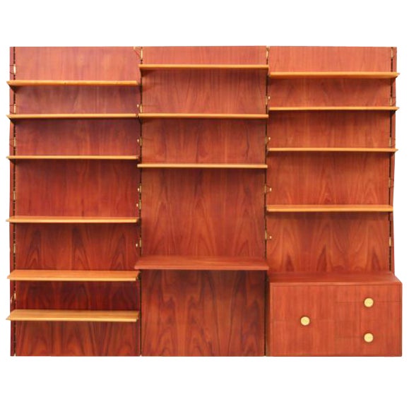 Mid-Century Modern Modular Shelving System in Teak by Finn Juhl, 1960s For Sale
