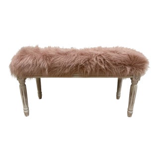 Contemporary Louis XVI Neoclassic Settee Bench From Restoration Hardware For Sale