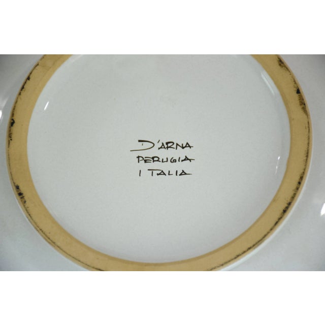 Ceramic 1930s–40s Italian Hand-Painted Ceramic Centerpiece, Perugia For Sale - Image 7 of 8