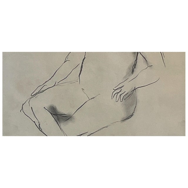 Paper Original Signed & Dated Female Nude Drawing African American Expressionist by Robert Colescott, 1960 For Sale - Image 7 of 12