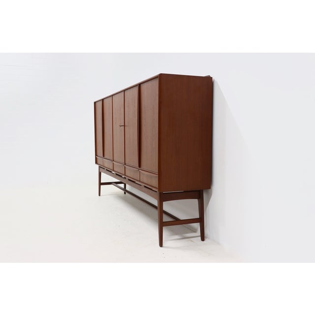 Teak Highboard by Svend Aage Madsen for K. Knudsen & Søn, 1950s For Sale - Image 16 of 17