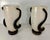 Mid-Century Modern Murano Black and White Glass Vases by Cenedese, 2000s, Set of 2 For Sale - Image 3 of 11