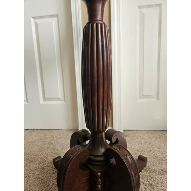 Vintage Carved Wood Pedestal Stand For Sale - Image 11 of 15