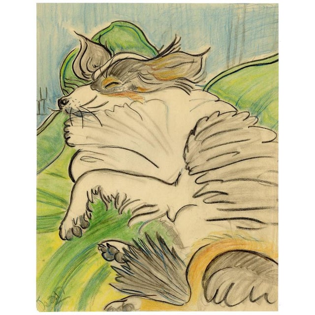 Jean Mary Ogilvie Sleeping Collie Dog, 1930s For Sale - Image 3 of 7