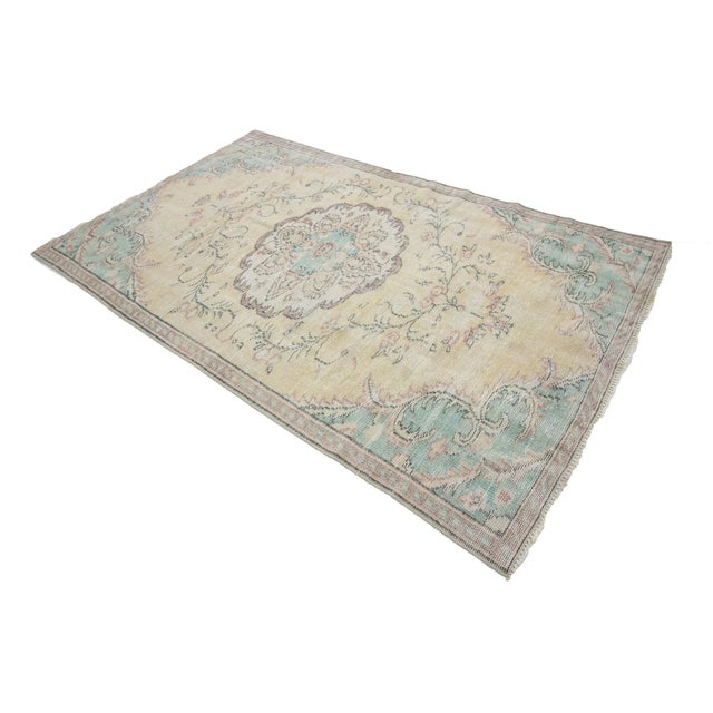 1960s Vintage Washed Out Turkish Rug 4′9″ × 8′ Chairish