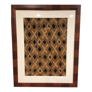 African Framed Kuba Cloth For Sale