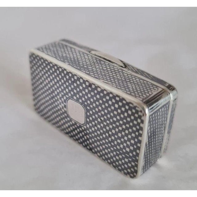 Metal Antique Russian Silver-Gilt Niello Snuff Box, Moscow, 1871 For Sale - Image 7 of 9