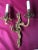 Metal Rococo Style Wall Sconce, 1950s For Sale - Image 7 of 10
