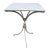 Vintage Italian Mid-Century Style White Marble-Top Accent Table For Sale