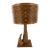 Mid Century Modern Sculptural Cypress Root Table Lamp With Shade For Sale