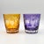 Antique Bohemian Grape-Cut Harlequin Crystal Tumblers from Befos, 1850, Set of 6 For Sale - Image 4 of 8