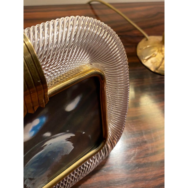 1950s Picture Frame in Torchon Murano Glass from Barovier & Toso, Italy, 1950s For Sale - Image 5 of 15