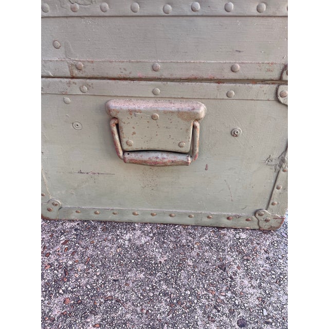 1950s Vintage Army Locker/Chest For Sale - Image 10 of 10