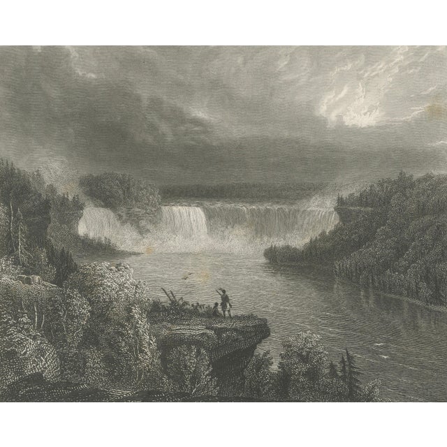 After Thomas Cole, Niagara Falls, 1831, Engraving For Sale - Image 4 of 9