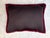 Pillow made with wool pile Karastan rug fragment-Poly fill with fabric backing sewn closure-
