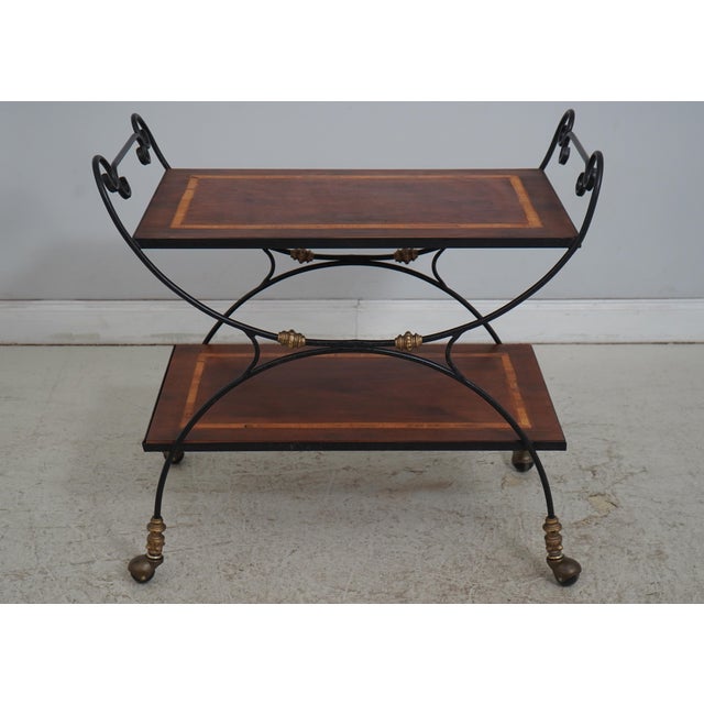 Age: Approx: 30 Years Old Details: Brass Capped Feet & Casters High Quality Construction Nice Inlay Work Throughout...