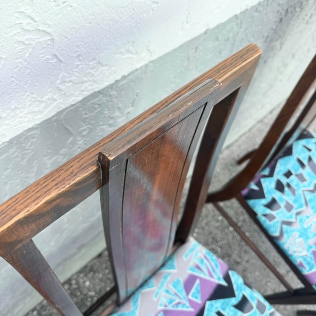 Mid Century Modern Walnut Dining Chairs by Stanley Furniture - Set of 6 For Sale - Image 9 of 11