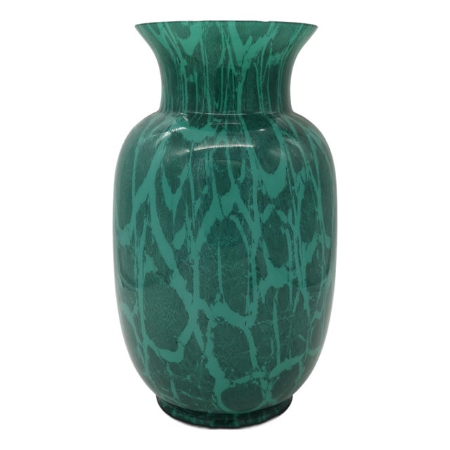 Murano Glass Vase by Veart, 1980 For Sale