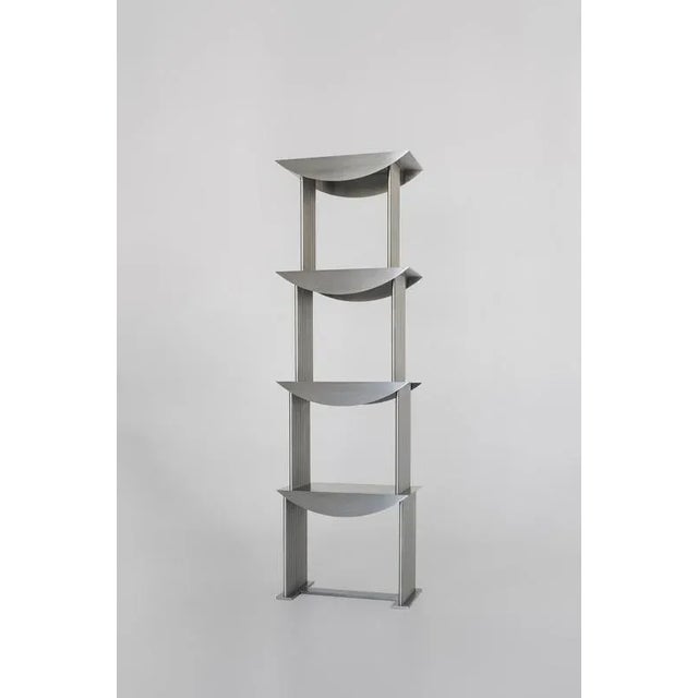 Standing Shelf in Stainless Steel by Sashaxsasha For Sale - Image 10 of 16