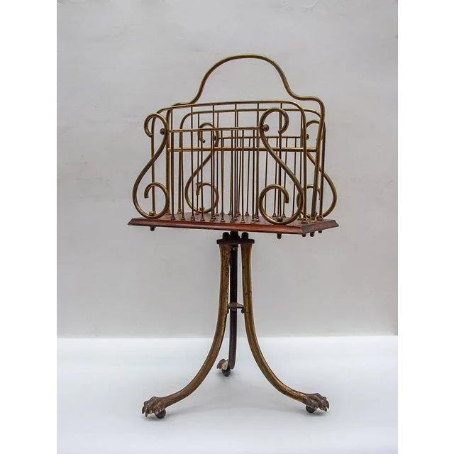 Victorian Brass Magazine Rack, 1860 For Sale - Image 3 of 10