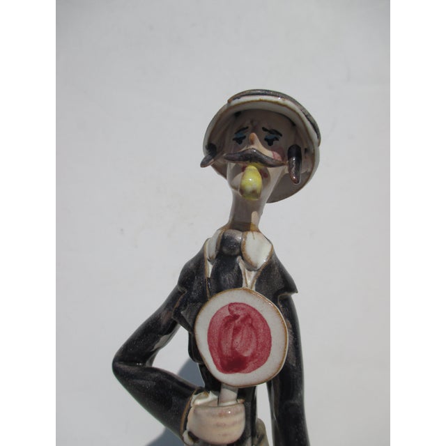 1950s Italian Terra Cotta Traffic Cop by Carlino Siracusa Circa 50s' For Sale - Image 5 of 7