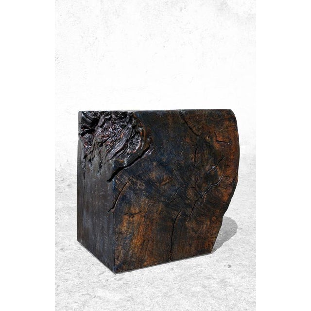 W2386 Stool in Oxidized Oak by Jörg Pietschmann For Sale - Image 4 of 18