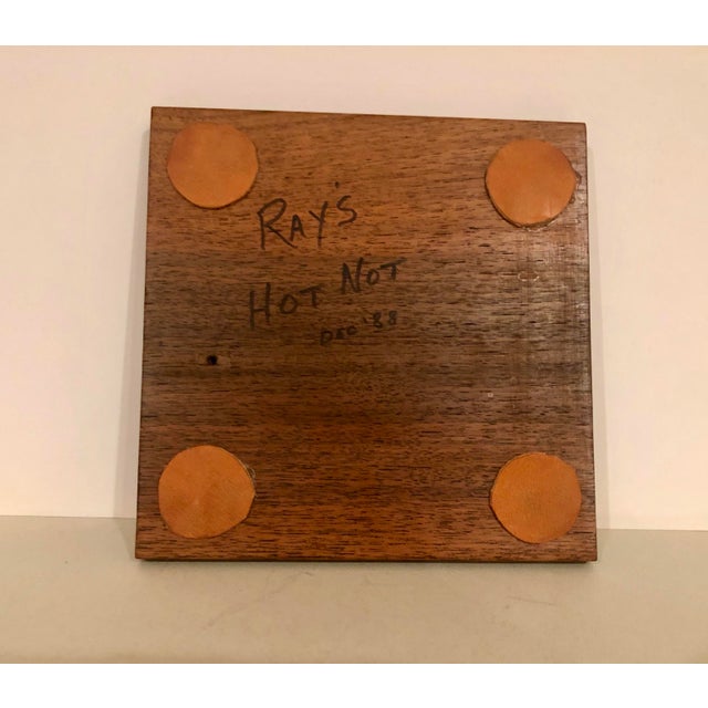 Vintage Handcrafted Wooden Hot Plate Chairish