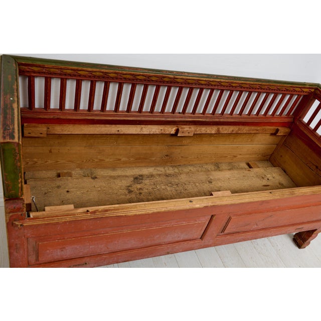 Folk Art Northern Swedish Bench For Sale - Image 13 of 15