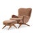 Mid-Century Modern Vladimir Kagan for Dreyfuss Mid Century Highback Barrel Lounge Chair With Ottoman For Sale - Image 3 of 9