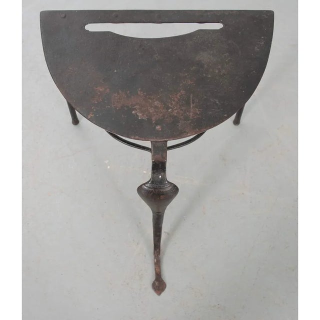 English English 19th Century Hand-Forged Iron Fireplace Trivet For Sale - Image 3 of 6