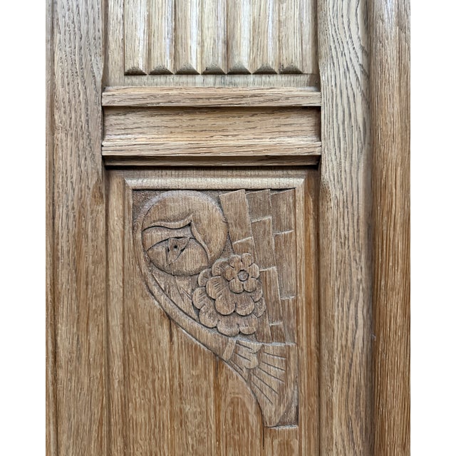 Art Deco Oak Wardrobe, 1940s For Sale - Image 17 of 18