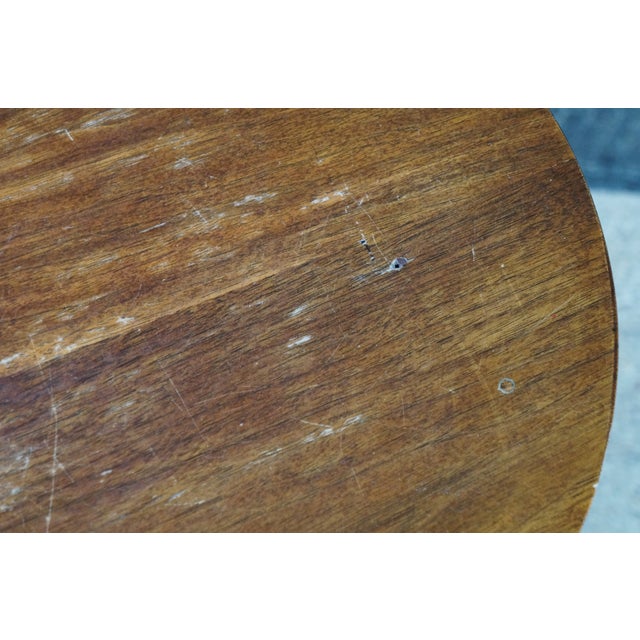Wood Antique Queen Anne Style Mahogany Pedestal Table Wine Plant Sculpture Stand 26" For Sale - Image 7 of 18